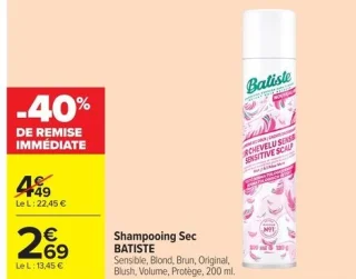Shampooing Sec BATISTE