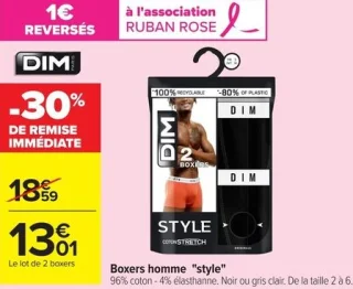 Boxers homme "style" DIM