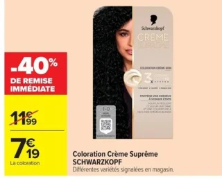 Coloration Crème Suprême SCHWARZKOPF