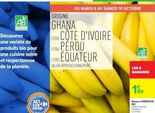 Banane CARREFOUR BIO