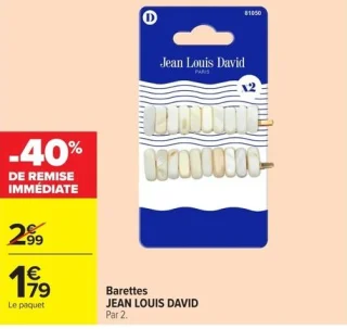 Barettes JEAN LOUIS DAVID