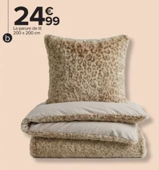 Parure de lit "Leo Fur" Tex Home