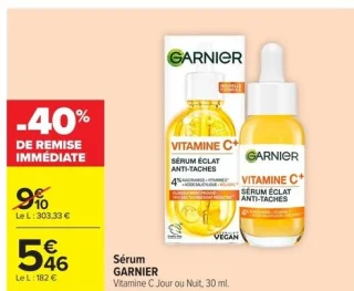 Sérum Garnier Vitamine C Jour ou Nuit