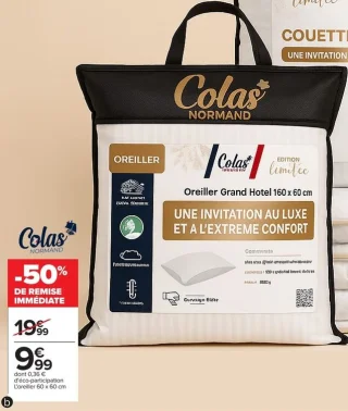 Oreiller Grand Hôtel Colas Normand