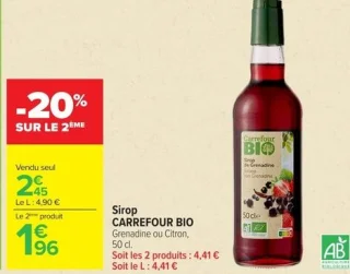 Sirop CARREFOUR BIO