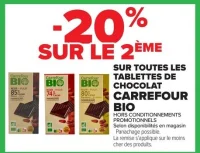 Toutes les tablettes de chocolat CARREFOUR BIO