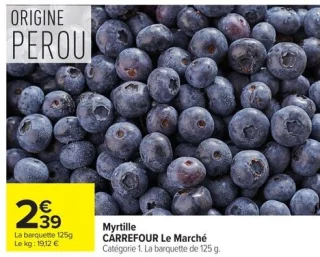 Myrtille CARREFOUR Le Marché
