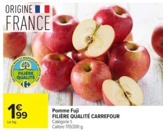 Pomme Fuji FILIÈRE QUALITÉ CARREFOUR