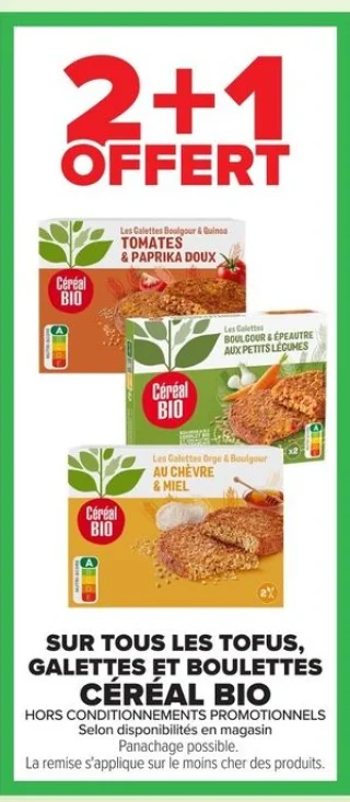 Tofus, galettes et boulettes Céréal Bio