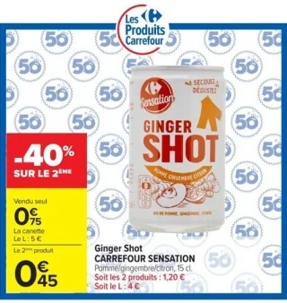 Ginger Shot Carrefour Sensation