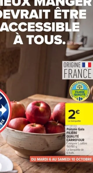 Pomme Gala FILIÈRE QUALITÉ CARREFOUR