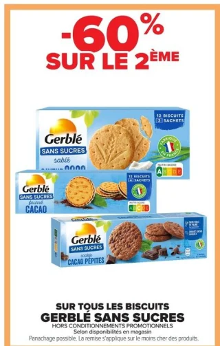 Biscuits GERBLÉ Sans Sucres