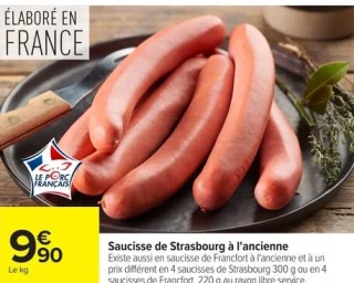 Saucisse de Strasbourg à l'ancienne