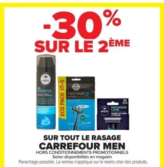 Gamme de rasage Carrefour Men
