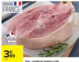 Porc : rouelle de jambon à rôtir