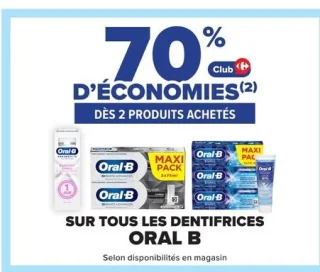 Tous les dentifrices Oral B