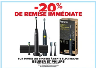 Brosses à dents électriques Beurer et Philips