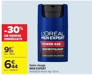 Soins visage L'Oréal Men Expert Revitalisant Power Age