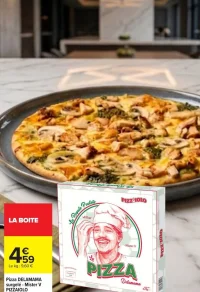 Pizza DELAMAMA surgelé - Mister V PIZZAIOLO Royale Pouleto