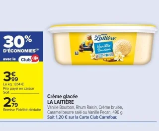Crème glacée LA LAITIÈRE