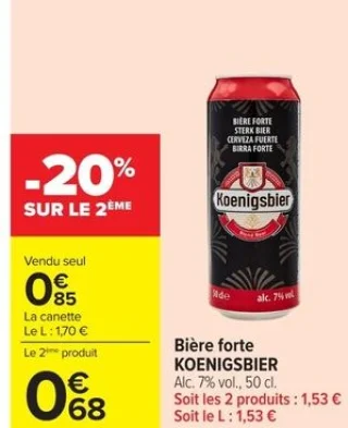 Bière forte KOENIGSBIER