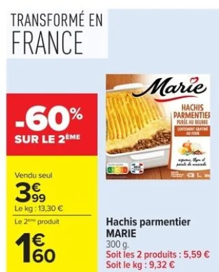 Hachis parmentier MARIE