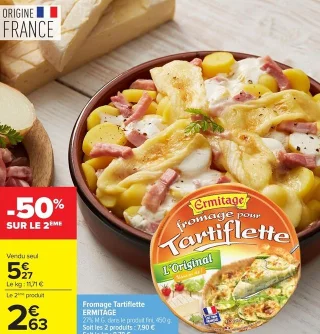 Fromage Tartiflette ERMITAGE L'Original