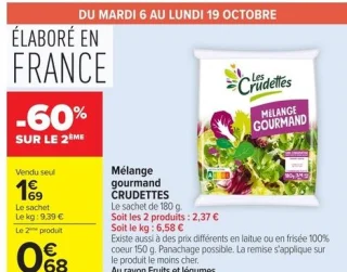 Mélange gourmand CRUDETTES