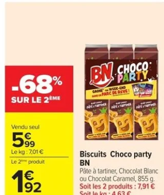 Biscuits Choco party BN