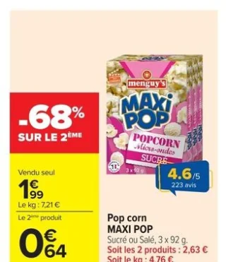 Pop corn MAXI POP