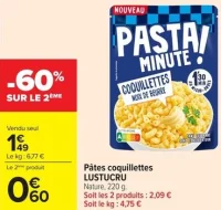 Pâtes coquillettes LUSTUCRU