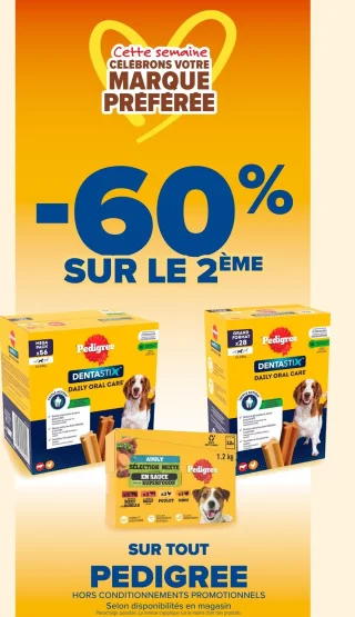 Gamme de produits pour chiens Pedigree