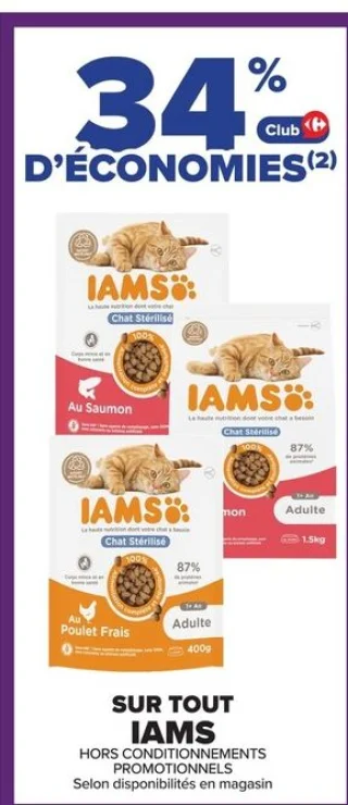 Aliment pour chat IAMS
