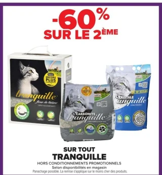 Gamme de litières TRANQUILLE