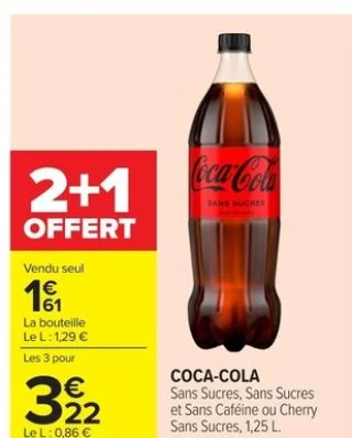 Coca-Cola Sans Sucres, Sans Sucres et Sans Caféine ou Cherry Sans Sucres