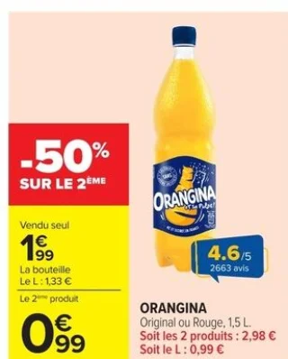 Orangina Original ou Rouge