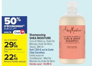 Shampooing SHEA MOISTURE Coco & Hibiscus