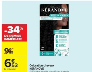 Coloration cheveux KERANOVE Active Care+