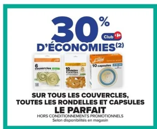 Couvercles, rondelles et capsules Le Parfait