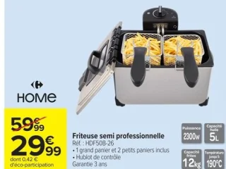 Friteuse semi professionnelle HOME