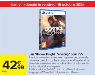Jeu "Hollow Knight : Silksong" pour PS5