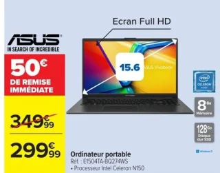 Ordinateur portable ASUS Vivobook E1504TA-BQ274WS Intel Celeron N150