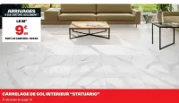 Carrelage de sol intérieur "Statuario"