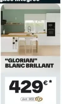 Cuisine GLORIAN Blanc Brillant