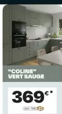 Cuisine COLINE Vert Sauge