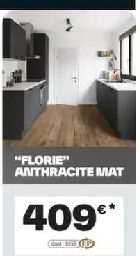 Cuisine FLORIE Anthracite Mat