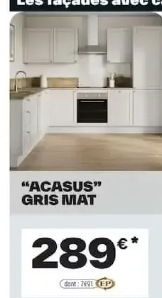 Cuisine ACASUS Gris Mat