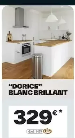 Cuisine DORICE Blanc Brillant