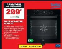 Four Pyrolyse Noir 71L Beko