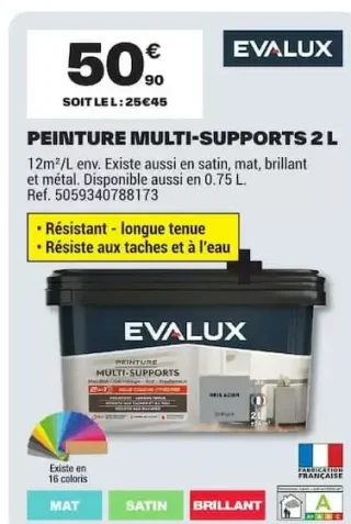 Evalux Peinture Multi-Supports 2 L